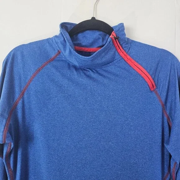 Kansas Jayhawks Pullover Womens L Blue 1/4 Zip Performance NCAA Knights Apparel - Picture 4 of 10